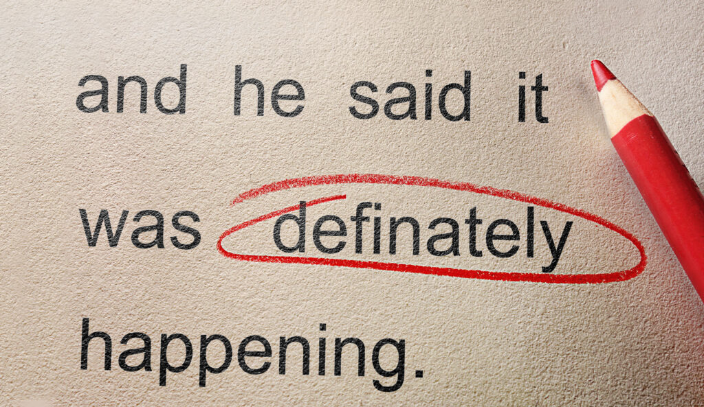 red circle spell check