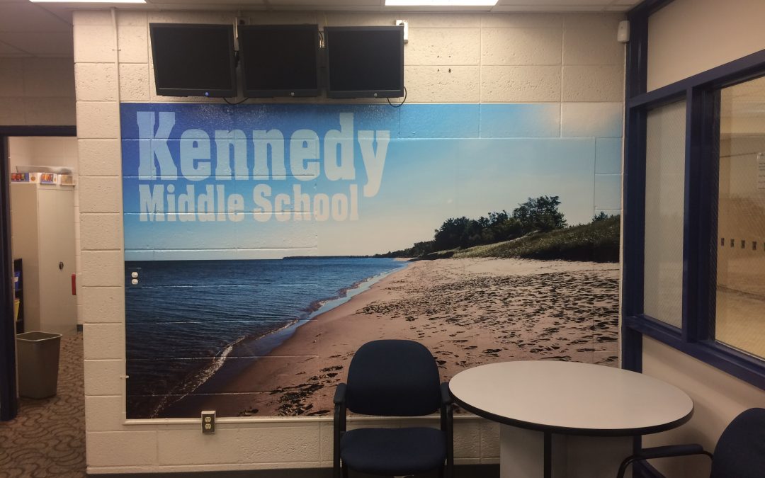 Kennedy Middle School Office Mural