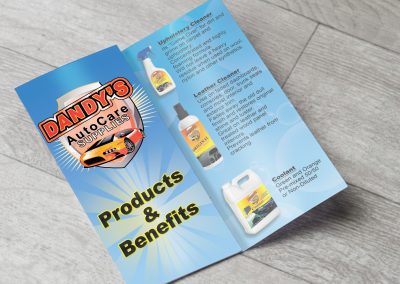 Dandy’s Auto – Trifold Artwork and Printing