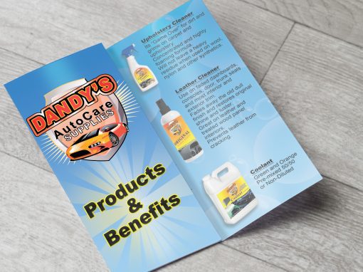 Dandy’s Auto – Trifold Artwork and Printing