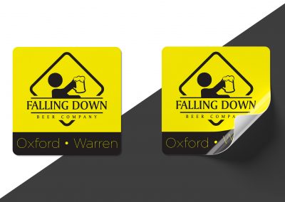 Falling Down Beer – Logo Decal Mockup 01