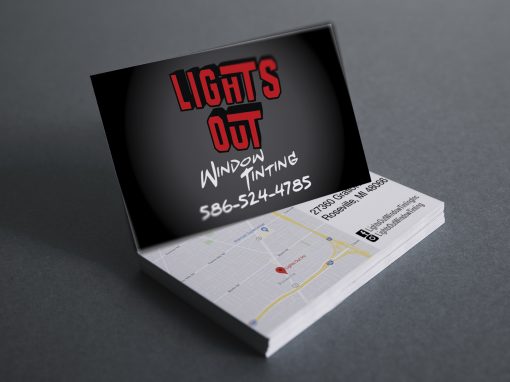 Lights Out Window Tinting – Business Card