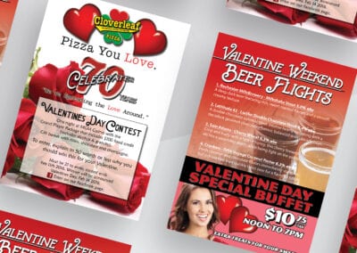 Cloverleaf Valentines Day Flyer and Design