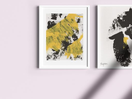 Emily Alber Art – Yellow and Black Series
