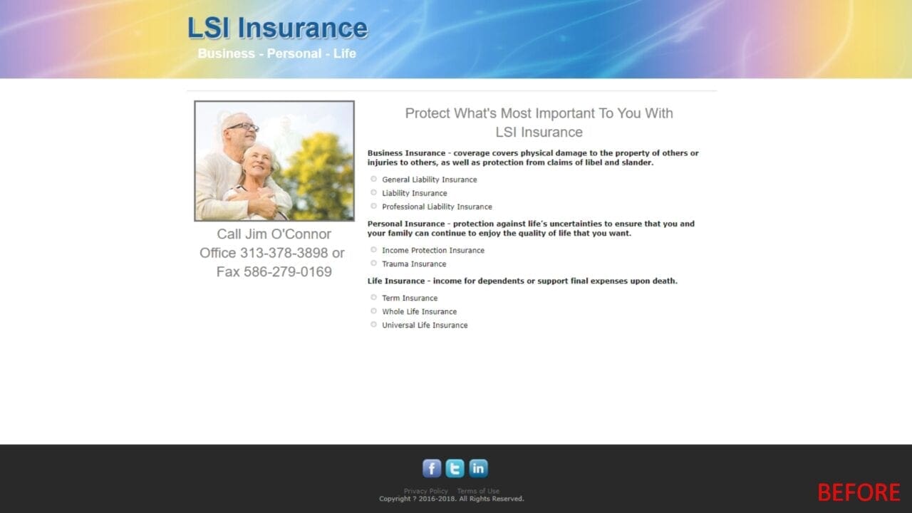 LSI Insurance 2020 Website Fusion Marketing LSI Insurance 2020 Website Fusion Marketing