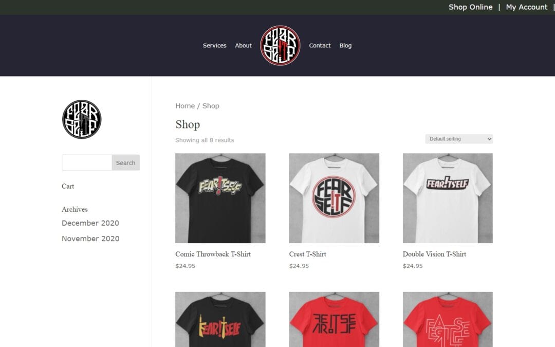 Fear Itself Clothing – eCommerce Website