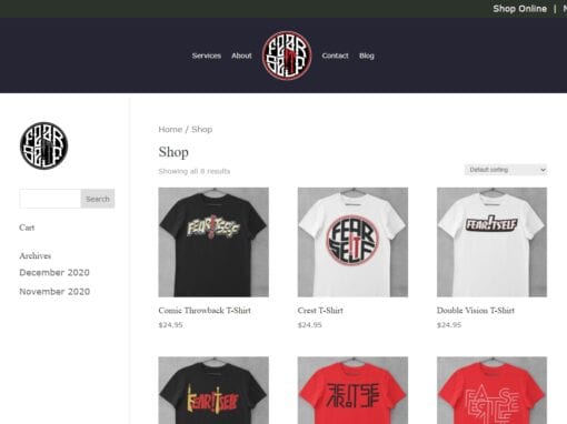 Fear Itself Clothing – eCommerce Website