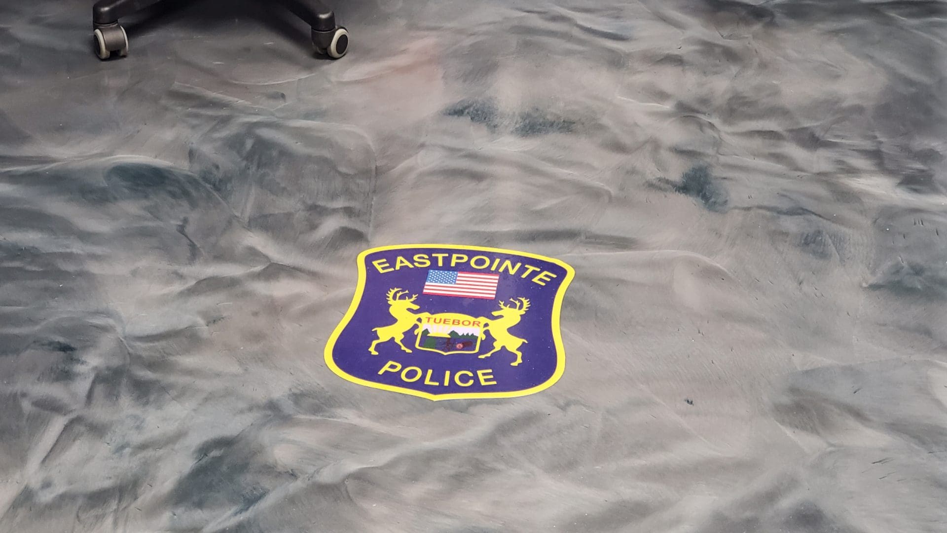 Eastpointe Police Epoxy Floor Graphic Fusion Marketing