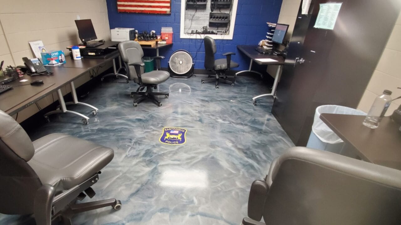 Eastpointe Police Epoxy Floor Graphic Fusion Marketing