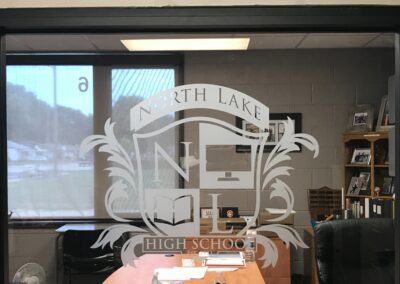 North Lake High School – Frosted Vinyl Logo