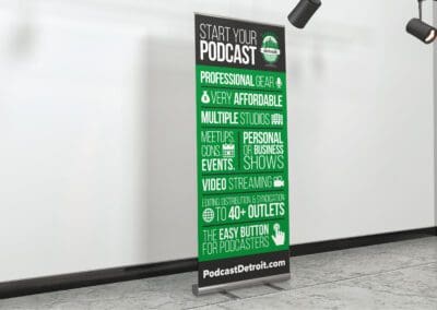 Podcast Detroit – Retractable Banners